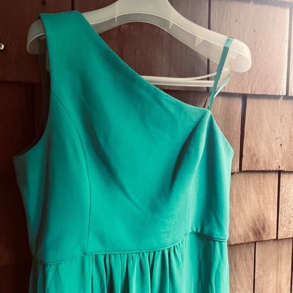 Adrianna Papell Women's One Shoulder Chiffon Gown Special Occasion Dress Size 14 - Picture 5 of 16